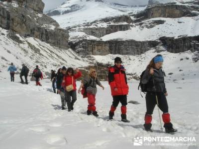 Parque Nacional de Ordesa - Cascadas y nieve; senderismo sierra norte madrid